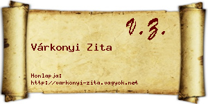 Várkonyi Zita névjegykártya